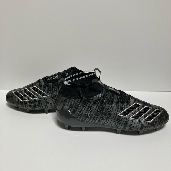 Adidas Adizero 8.0 Football Cleats, Black - Picture 3 of 5